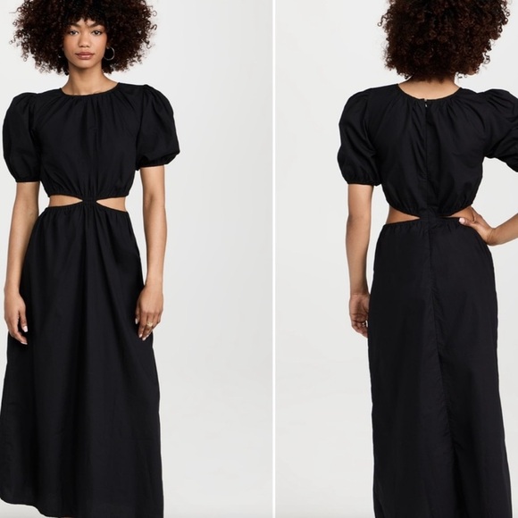 Faithfull the Brand Black Maxi Dress - Picture 1 of 9